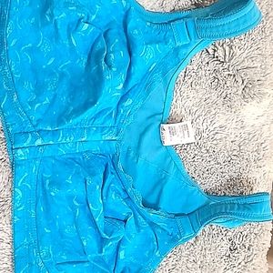 Teal 44C Comfort Choice front closure bra